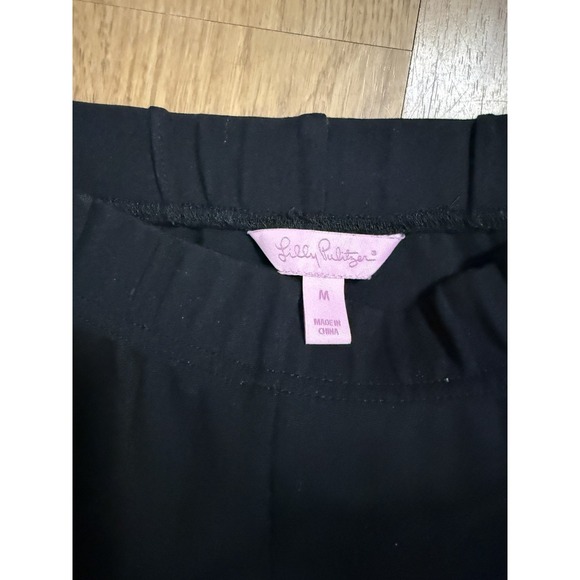Lilly Pulitzer Pull On Pants Women's Size Medium Pleated Front Stretch - Picture 6 of 6